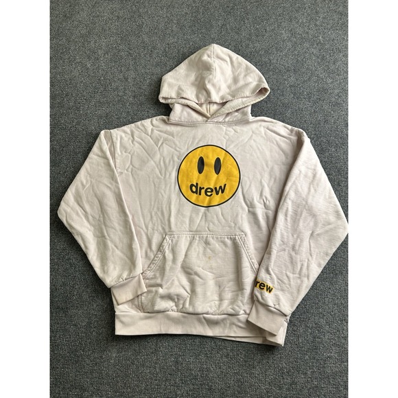 drew house Other - Drew House Mascot Smiley Logo Cream Pullover Hoodie Justin Bieber, Size XS